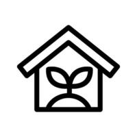 Gewächshaus Symbol Vektor Symbol Design Illustration