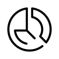 Kuchen Diagramm Symbol Vektor Symbol Design Illustration
