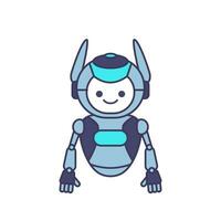 Roboter Charakter Pose Vektor Illustration Design. süß Karikatur Roboter Illustration
