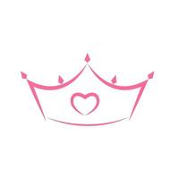 prinsessan krona ikon. vektor illustration.