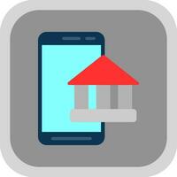 mobil bank vektor ikon design