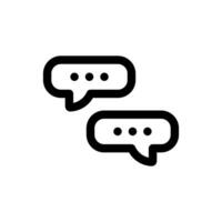 konversation ikon i trendig platt stil isolerat på vit bakgrund. konversation silhuett symbol för din hemsida design, logotyp, app, ui. vektor illustration, eps10.