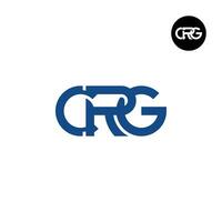 brev crg monogram logotyp design vektor