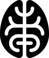 Gehirn Idee Symbol Symbol Vektor Bild. Illustration von das kreativ Intelligenz denken Design Bild