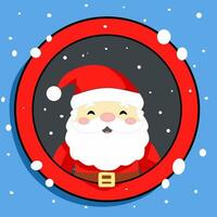 Santa claus Weihnachten Thema animiert Vektor Design auf Blau Hintergrund