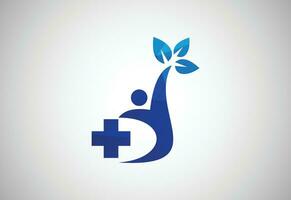 niedrig poly und medizinisch und Gesundheit Pflege Center Logo Design, Vektor Design Vorlage