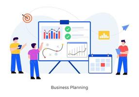 affärsplanering och taktik vektor