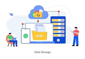 Cloud-Datenspeicherung vektor