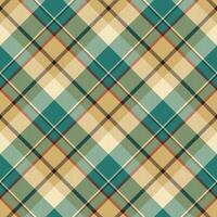 tartan schottland nahtloser karierter mustervektor. Retro-Hintergrundstoff. Vintage Check Farbe quadratische geometrische Textur. vektor