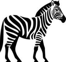 Zebra - - minimalistisch und eben Logo - - Vektor Illustration