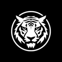 Tiger - - minimalistisch und eben Logo - - Vektor Illustration