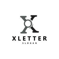 minimal första x brev logotyp, modern och lyx geometrisk design, ikon vektor mall element