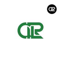 Brief crl Monogramm Logo Design vektor