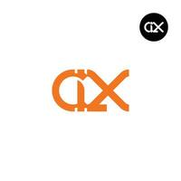 Brief clx Monogramm Logo Design vektor