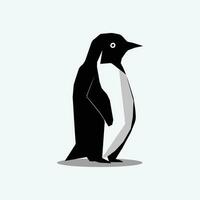 enkel pingvin logotyp abstrakt geometrisk linje vektor design, minimal och enkel översikt ikon. låg poly, polygonal, Nej kurva, för skjorta, djur- böcker