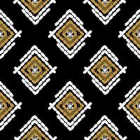 sömlös mönster i stam, folk broderi, och mexikansk stil. aztec geometrisk konst prydnad print.design för matta, tapet, Kläder, omslag, tyg, omslag, textil- vektor