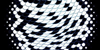 dunkelblaue Vektortextur mit Kreisen. abstrakte Illustration mit bunten Flecken im Naturstil. Muster für Tapeten, Vorhänge. vektor