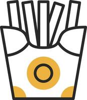 pommes frites vektor ikon design