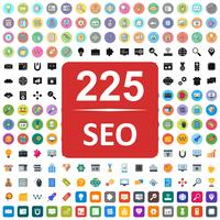 Satz von Vector SEO Search Engine Optimization Icons