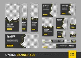 online Banner Anzeigen Design vektor