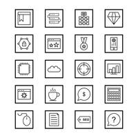 Satz von Vector SEO Search Engine Optimization Icons