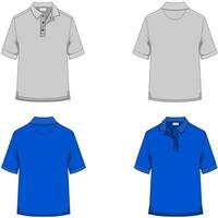Attrappe, Lehrmodell, Simulation Vektor Design von kurz Ärmel Polo T-Shirt, Herrenbekleidung