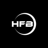 hfb Logo Design, Inspiration zum ein einzigartig Identität. modern Eleganz und kreativ Design. Wasserzeichen Ihre Erfolg mit das auffällig diese Logo. vektor