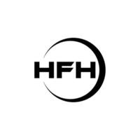 hfh logotyp design, inspiration för en unik identitet. modern elegans och kreativ design. vattenmärke din Framgång med de slående detta logotyp. vektor