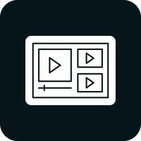 Video Spieler Vektor Symbol Design