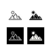 Symbol für Pyramidenvektor vektor