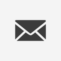 meddelande, SMS, e-post, brev, post, kuvert ikon vektor isolerat symbol tecken