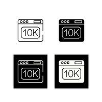 10k-Vektorsymbol vektor