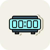 Digital Alarm Uhr Vektor Symbol Design