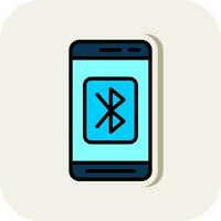 Handy, Mobiltelefon Bluetooth Vektor Symbol Design