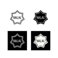 Symbol für Halal-Vektor vektor