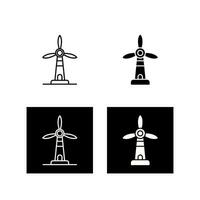 Symbol für Windmühlenvektor vektor