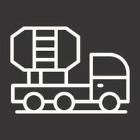 Mischer-LKW-Vektor-Symbol vektor