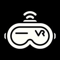 virtuell Wirklichkeit Headset Vektor Symbol