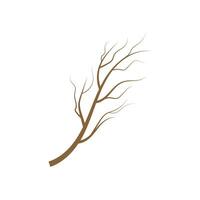 estetisk träd gren silhuetter. löv, virvlar och blommig element vektor illustration.