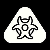 farlig material symbol vektor ikon