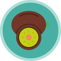 kiwi vektor ikon design