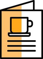 kaffe meny vektor ikon design