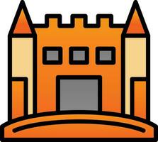 Sand Schloss Vektor Symbol Design