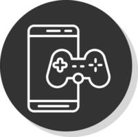 mobil spel vektor ikon design