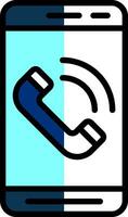 Handy, Mobiltelefon Anruf Vektor Symbol Design