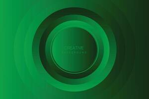 abstrakt grön bakgrund med cirkel. vektor illustration för din design