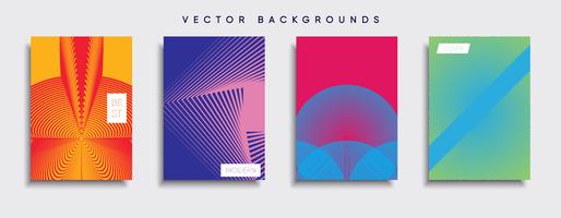 Minimale Vector-Cover-Designs. Zukünftige Plakatschablone. vektor