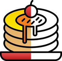 Pfannkuchen-Vektor-Icon-Design vektor