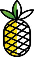 Ananas-Vektor-Icon-Design vektor