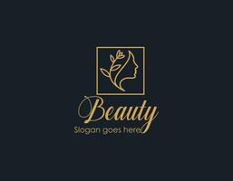 Blume Schönheit Logo Design Inspiration zum Salon Spa Haut Pflege und Produkt Schönheit vektor